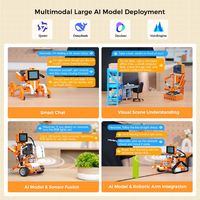 Kit de Modelo de IA de Gran Escala DaDa:bit, Kit de Bloques de Construcción Programables con Micro:bit y Módulo de Visión IA, Compatible con Expansión de Sensores