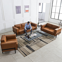 Guangzhou Fabrik Großhandel Modernes Ausziehbares Ledersofa-Set für Wohnzimmer Büro Apartment Einkaufszentrum Hotel Möbel