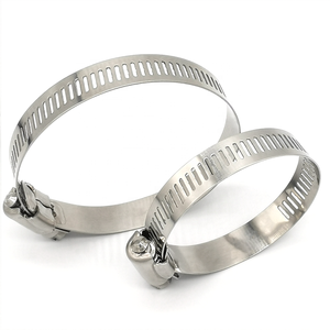 Presa di fabbrica in acciaio inossidabile a vite senza fine pinze per tubo regolabile morsetto per tubo 201 sistema di misurazione metrica in metallo 304 - Product Image 5