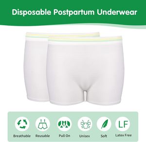 Disposable Panties for Women Postpartum Care Recovery Essentials <strong>Kit</strong> Disposable Underwear Mom Hospital Bag <strong>Maternity</strong> Boyshort - Product Image 5