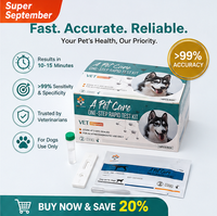 BEST VET Kit de test rapide vétérinaire pour la détection de la peste canine, de l'Ehrlichia, de la Babesia et de l'Anaplasma, kits de test rapide en une étape