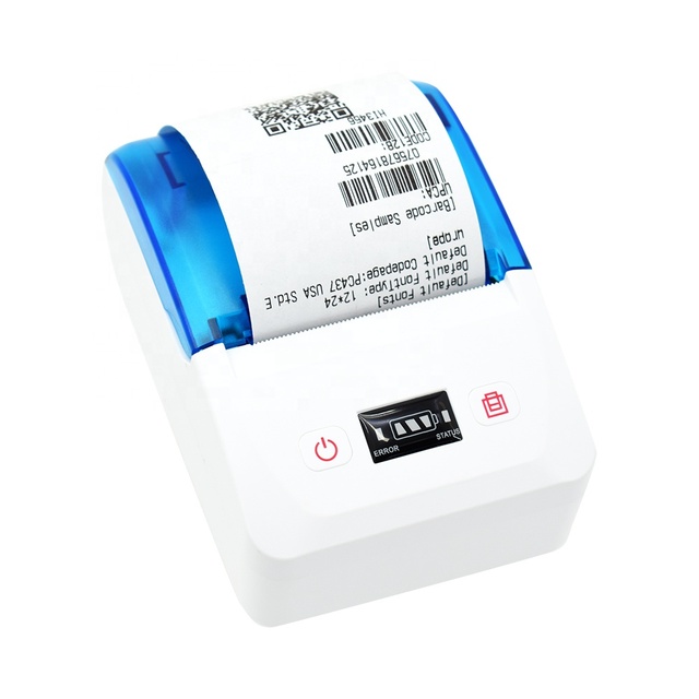 WOSO Mini Portable USB & for 203dpi 58mm Handheld Thermal Receipt Printer with 1500mAh Battery 1-Year Warranty in Stock
