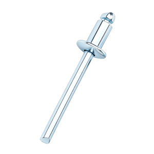 100 rivets aveugles à tête ronde en fer, norme nationale M2-M6, type ouvert, zingués bleus, anti-corrosion, pour machines OEM - Product Image 1