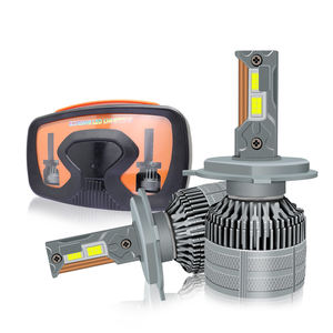 Ampoules de phares LED H4 120W 10000LM à double tube en cuivre, puissance élevée, puces 3570, A889, feux de route pour voitures universelles - Product Image 1