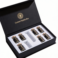 Boîtes rigides personnalisées pour coffret cadeau de collagène haut de gamme avec impression bronzée et emballage pharmaceutique