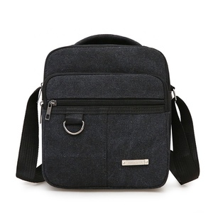 <span class=keywords><strong>Bolso</strong></span> de lona de un solo hombro para <span class=keywords><strong>hombre</strong></span>, <span class=keywords><strong>bandolera</strong></span> de negocios de ocio, compra directa - Product Image 4