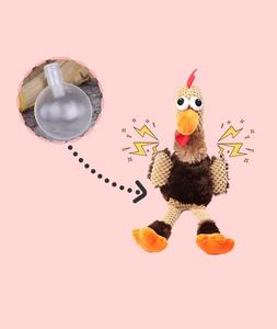 Giocattolo per Cani in Peluche a Forma di Pollo, Personalizzabile con Logo e Colore, Interattivo e Sonoro, per la Dentizione, in Cotone, OEM ODM - Product Image 4