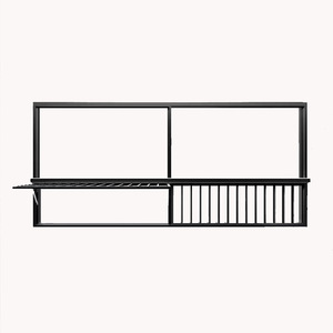 กรอบอลูมิเนียมขนาดใหญ่แบบพาโนรามาหน้าต่างกระจกคงที่หลังคาเก็บเสียง - Product Image 1