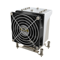 Refroidisseur de serveur COOLSERVER CS-AM5-4UR22 5 caloducs 180W, dissipateur thermique de refroidissement du processeur, compatible avec les cartes mères AM5 4U, ventilateur en cuivre