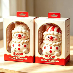 Großhandel Jumbo Weihnachts-Clown Squishy Spielzeuge Langsam Aufsteigende Große Clown-Quetschspielzeuge zur Stresslinderung für Kinder Weihnachtsgeschenk - Product Image 5