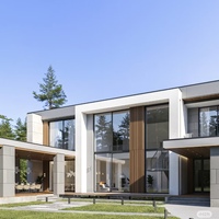 Structure en acier léger personnalisée au meilleur prix, cadre en métal à la mode longue durée de vie pour une belle maison villa