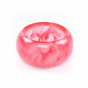 Bol en résine artistique fabriqué à la main finition polie brillante design moderne élégant parfait pour table à manger salon ou cadeaux - Product Image 1