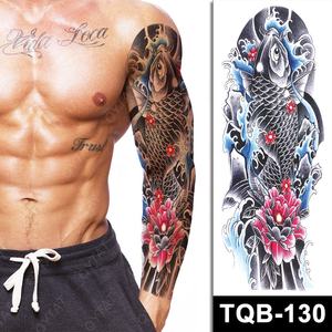 Autocollants de tatouage temporaire pour le corps, imperméables, grands, pour hommes - Product Image 4