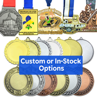 Médailles personnalisées OEM Sports Marathon Danse Cyclisme Or Sport Métal Prix Football Judo Jiu Jitsu Karaté Taekwondo Médaille