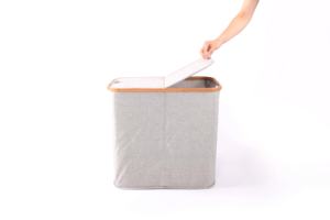 Top Quality Cloth Storage Factory Direct Sale Bamboo <b>Laundry</b> <b>Hamper</b> <b>With</b> <b>Lid</b> And Handles - Product Image 4