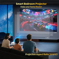 Projecteur Android Topleo Livraison gratuite Cinéma maison Projecteur intelligent 8k 1080p Vidéo Mini projecteurs Android