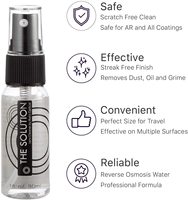 Vente en gros liquide de nettoyage de lunettes de haute qualité 30ml kit de réparation de nettoyage d'écran spray de nettoyage de lunettes anti-buée avec tournevis