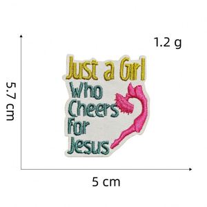 Nouveau design de patch brodé thermocollant Happy Cheering Squad pour la décoration des vêtements et des sacs - Product Image 6
