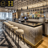 Décoration moderne fournie de meubles de restaurant de conception intérieure de bar de café pour une solution de guichet unique