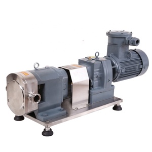 Stainless Steel Hot <b>Water</b> Chocolate Deliver Transfer Rotary Lobe <b>Pump</b> - Product Image 1