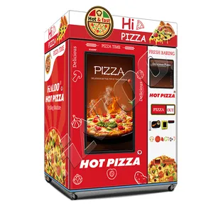 Makine LED ışık makinede mikrodalga 60 adet ile fabrika dondurulmuş Pizza venidng makinesi