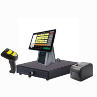 Prix d'usine - Caisse enregistreuse POS à écran unique de 11,6 pouces, 12 pouces, 15 pouces, 15,6 pouces - Écran tactile capacitif 10 points - PC tout-en-un Android Intel