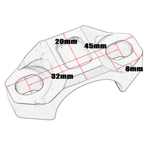 Accesorios <span class=keywords><strong>para</strong></span> <span class=keywords><strong>Moto</strong></span>, Abrazadera <span class=keywords><strong>de</strong></span> Manillar CNC <span class=keywords><strong>de</strong></span> 22 mm <span class=keywords><strong>para</strong></span> Motocicleta, Apta <span class=keywords><strong>para</strong></span> KTM, Disponible en Varios Colores - Product Image 3