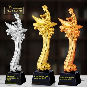 Trophée de compétition sportive en résine personnalisable pour le baseball, le football, le badminton - Trophée de champion MVP, cadeau, <span class=keywords><strong>récompense</strong></span> - Product Image 4