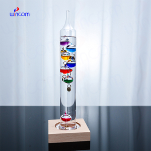 Ornement suspendu géométrique créatif, boule colorée, <span class=keywords><strong>thermomètre</strong></span> <span class=keywords><strong>de</strong></span> <span class=keywords><strong>Galileo</strong></span> physique, <span class=keywords><strong>thermomètre</strong></span> <span class=keywords><strong>de</strong></span> <span class=keywords><strong>Galileo</strong></span> en verre - Product Image 3