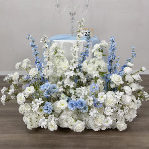 Centros de mesa personalizados para pasillos, centros de mesa de flores para pasillos, flores silvestres, flores artificiales para pasillos. - Product Image 1