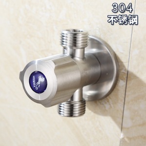 Robinet d'angle en acier inoxydable, filetage mâle de 18 mm, débit élevé pour applications d'eau chaude et froide - Product Image 5