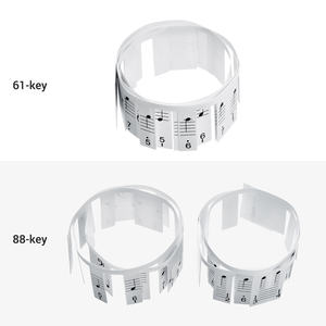 Tabla de notas de piano de 61 teclas, pegatinas removibles antiadherentes para teclado de piano con tablilla <span class=keywords><strong>musical</strong></span> y notación <span class=keywords><strong>musical</strong></span> numerada para niños principiantes - Product Image 6