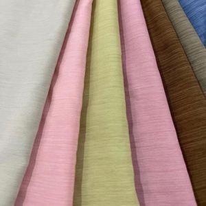 Tissu en polyester tissé double face respirant, effet lin froissé, lisse et fluide, 140g, pour pantalons filles et garçons - Grande Vente - Product Image 2