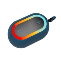   Enceintes portables robustes anti-poussière pour l'extérieur, avec poignée en plastique et caoutchouc, barre de son RGB, haut-parleur, subwoofer, audio TWS