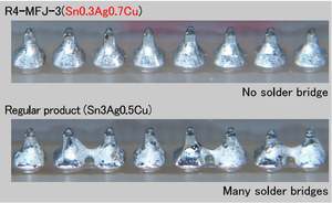 Reduce el salpicado de fundente, compatible con aleaciones de plata de bajo contenido para piezas eléctricas - Product Image 3