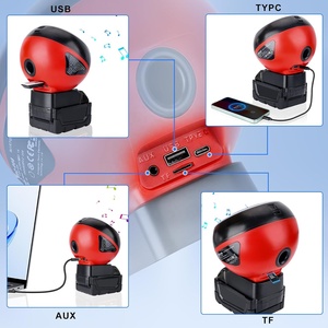 Altavoces Bluetooth Compatibles con la Batería de 18 V de Milwaukee, <span class=keywords><strong>Altavoz</strong></span> Inalámbrico Portátil con Sonido HD y Luces LED RGB para Obras de Construcción y Campamentos - Product Image 2