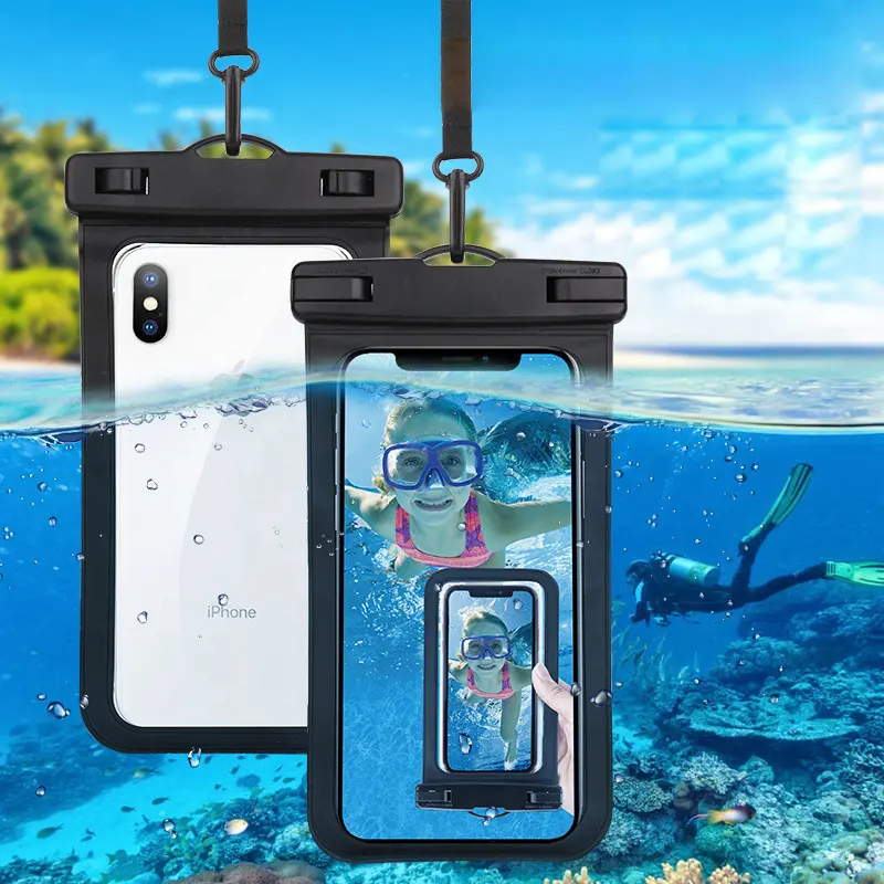 防水バッグ携帯電話タッチスクリーン防水カバーPVC密閉ケース防水AppleおよびAndroid用