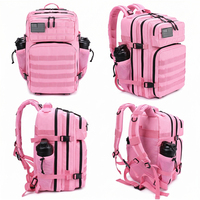Tas Ransel Pendingin Termal Anti Air Trailpop untuk Perjalanan, Berkemah, Fitness, Warna Pink 45L, Taktis, untuk Gym, dan Manajemen Persiapan Makanan