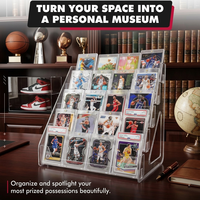 Présentoirs universels pliables en acrylique transparent personnalisés pour cartes verticales, protection anti-corrosion, vente en gros