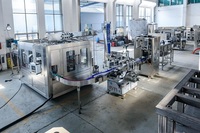 Ligne de production complète et automatique de remplissage de boissons gazeuses, de jus et d'eau gazeuse