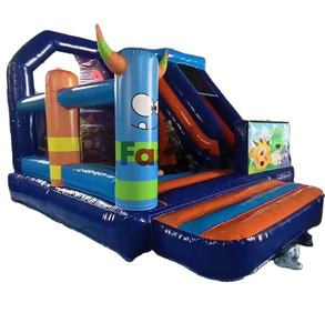 Château gonflable fantaisie et coloré / Château gonflable coloré / Châteaux gonflables Happy Hop pour l'extérieur en <span class=keywords><strong>vente</strong></span> - Product Image 1