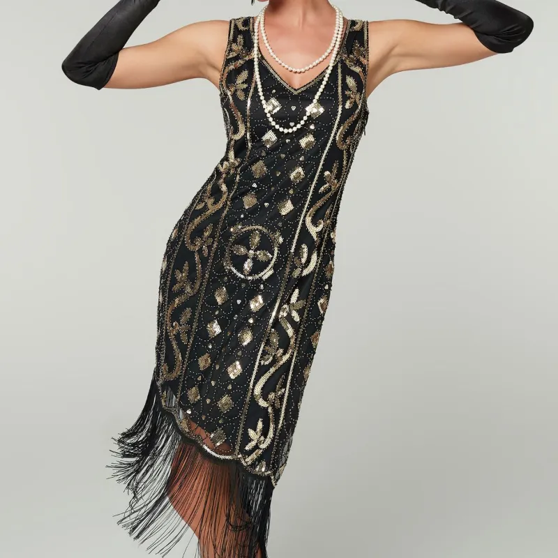 New 2024 collection Custom made Deluxe Flapper Dresses 1920s Gatsby Great Roaring 20s 1920 Dress for Women ecoparty