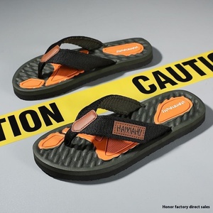 Scarpe da spiaggia Casual Sole antiscivolo in <span class=keywords><strong>gomma</strong></span> morbida antiscivolo da uomo alla moda ispirate alla celebrità di Internet per pantofole da esterno - Product Image 4