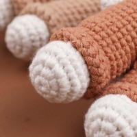 Poupées de lapin tricotées à la main, animaux en peluche au crochet, mascotte personnalisée, cadeau sur mesure, décoration intérieure