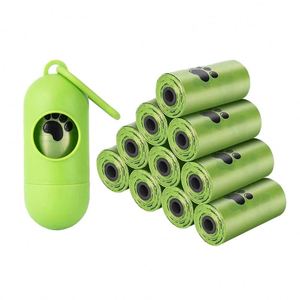 Nouvelles sacs de nettoyage pour déjections canines de luxe, écologiques et compostables à 100 %, fabriqués à partir de plastique - Product Image 3