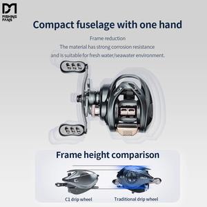 Fan pesca ORCA acqua salata Baitcasting Reel Baitcaster 5 1BB esca lancio moltiplicatore rocchetto profondo bobina - Product Image 4