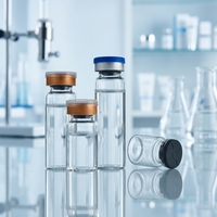 Flacon en verre stérile prêt à remplir, pré-lavé et dépyrrogéné pour produits pharmaceutiques injectables