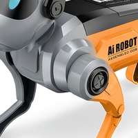 Robot chien intelligent AI télécommandé, jouet pour enfant à assembler soi-même, quadrupède, fonctionnant sur piles