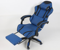 Fauteuil inclinable pivotant à vérin à gaz 3 points, réglable, avec audio Bluetooth et éclairage RGB, en maille et similicuir PU, pour joueurs PC - Design contemporain et abordable