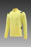 OEM ODM 100% Poliester Jaket Latihan Sepak Bola Lengan Panjang Slim Fit Resleting Seperempat Atasan Pemanasan Pakaian Olahraga Tim Sepak Bola Kustom